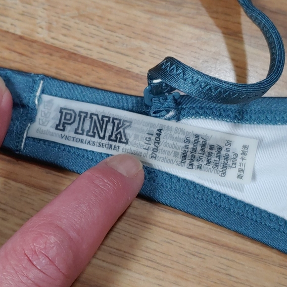 PINK Victoria's Secret Flutter Strap Bikini Top L NWOT - Picture 10 of 10